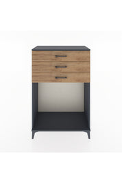 Hyperion Dolap 3 Çekmeceli 88x44x134 Antrasit-Çam