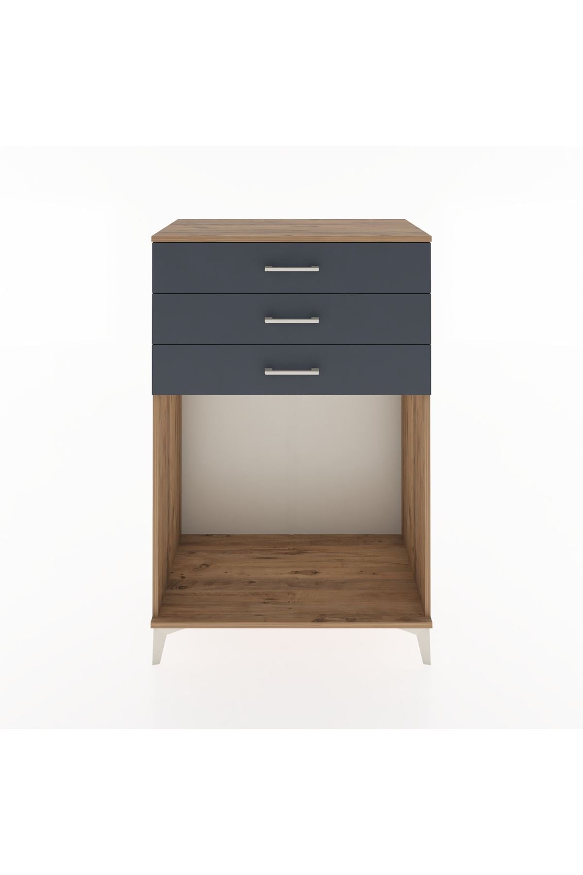 Hyperion Dolap 3 Çekmeceli 88x44x134 Çam-Antrasit