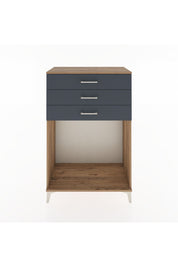 Hyperion Dolap 3 Çekmeceli 88x44x134 Çam-Antrasit