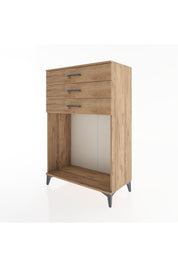 Hyperion Dolap 3 Çekmeceli 88x44x134 Çam-Çam