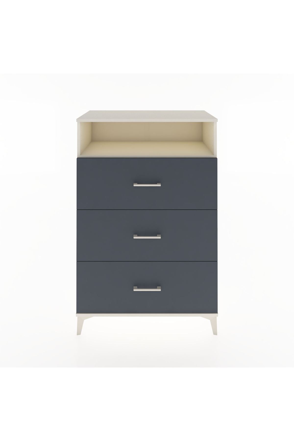Hyperion Dolap Tek Raflı 3 Çekmeceli 88x44x134 - S51M123V2B