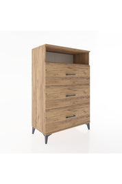 Hyperion Dolap Tek Raflı 3 Çekmeceli 88x44x134 - S51M123V9B
