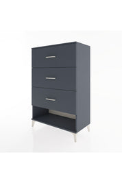 Hyperion Dolap 3 Çekmeceli 88x44x134 Antrasit-Antrasit