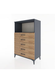 Hyperion Dolap Tek Raflı 4 Çekmeceli 88x44x134 - S51M125V6B