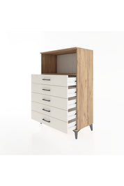Hyperion Dolap Tek Raflı 4 Çekmeceli 88x44x134 - S51M125V7B