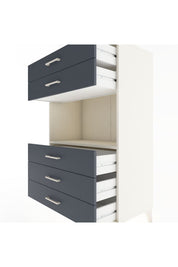 Hyperion Dolap Tek Raflı 5 Çekmeceli 88x44x134 - S51M126V2B