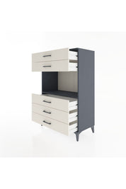 Hyperion Dolap Tek Raflı 5 Çekmeceli 88x44x134 - S51M126V4B