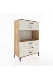 Hyperion Dolap Tek Raflı 5 Çekmeceli 88x44x134 Çam-Aytaşı
