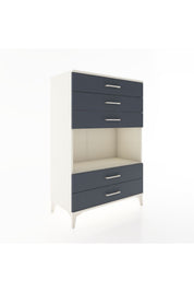 Hyperion Dolap Tek Raflı 5 Çekmeceli 88x44x134 - S51M127V2B