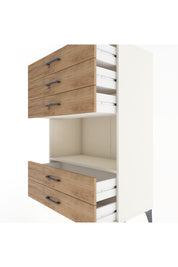 Hyperion Dolap Tek Raflı 5 Çekmeceli 88x44x134 - S51M127V3B