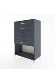 Hyperion Dolap 5 Çekmeceli 88x44x134 Antrasit-Antrasit