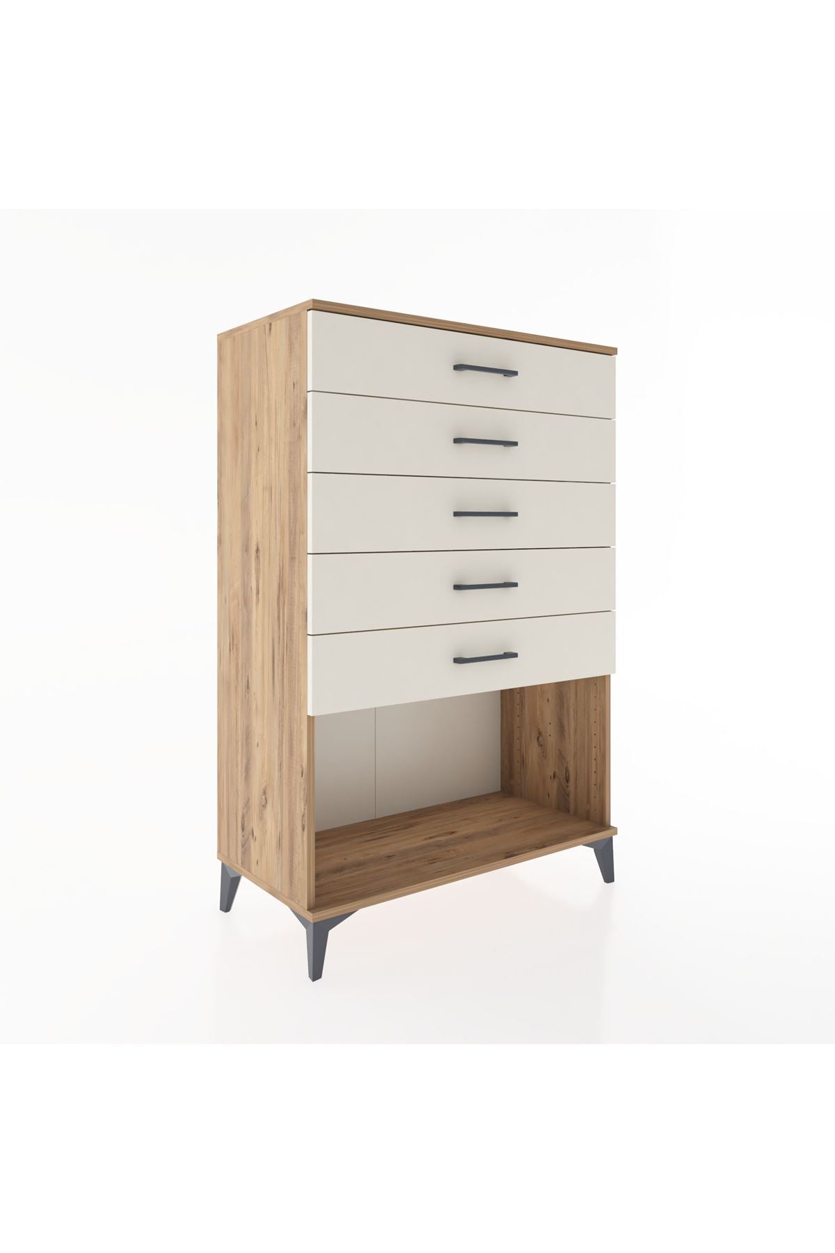 Hyperion Dolap 5 Çekmeceli 88x44x134 Çam-Aytaşı