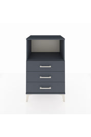 Hyperion Komodin Tek Raflı 3 Çekmeceli 60x44x96 Antrasit-Antrasit