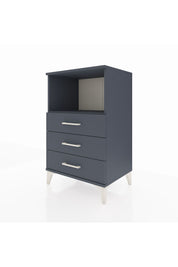 Hyperion Komodin Tek Raflı 3 Çekmeceli 60x44x96 Antrasit-Antrasit