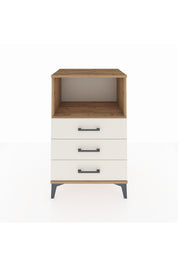 Hyperion Komodin Tek Raflı 3 Çekmeceli 60x44x96 Çam-Aytaşı