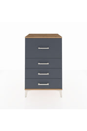 Hyperion Komodin 4 Çekmeceli 60x44x96 Çam-Antrasit