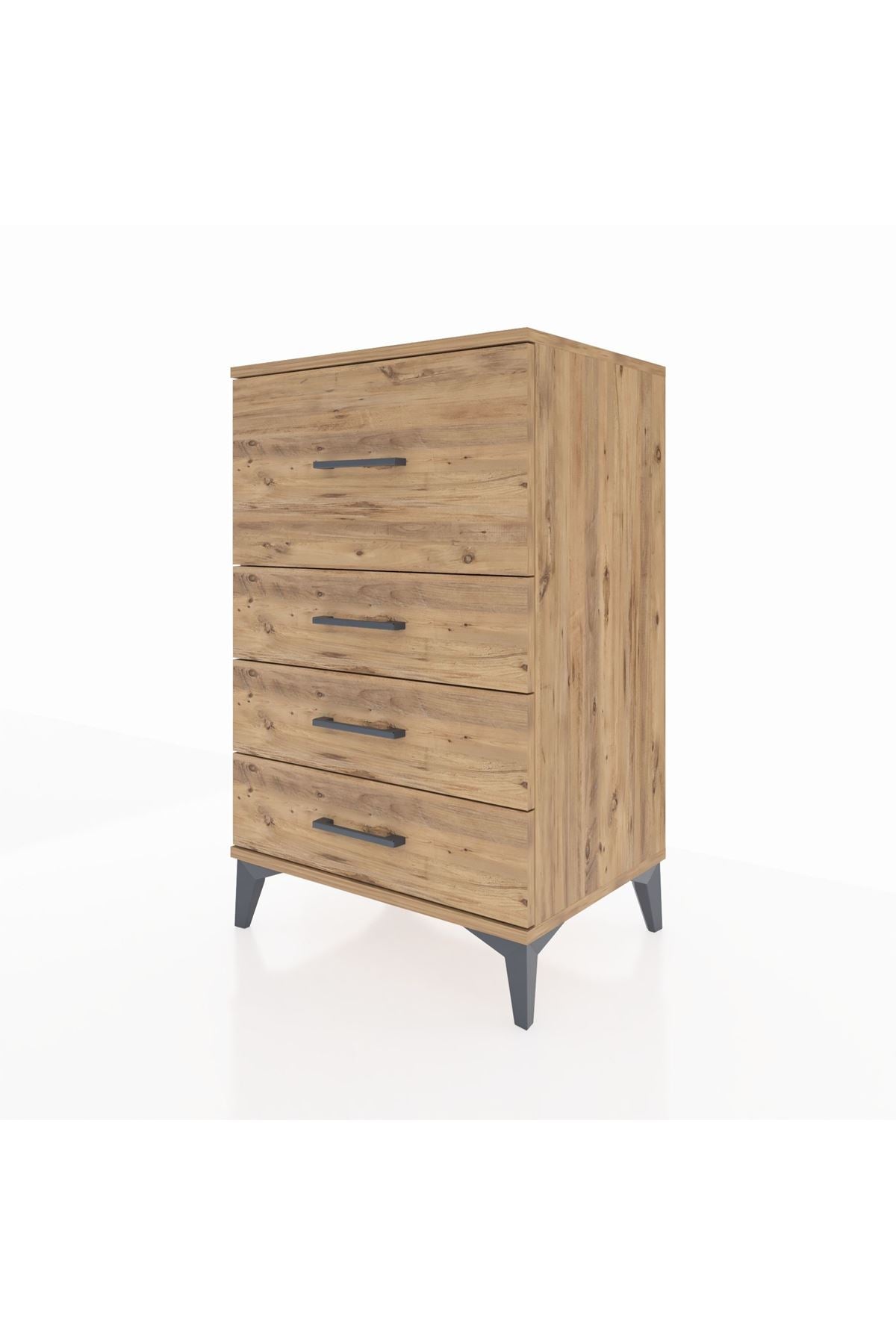 Hyperion Komodin 4 Çekmeceli 60x44x96 Çam-Çam