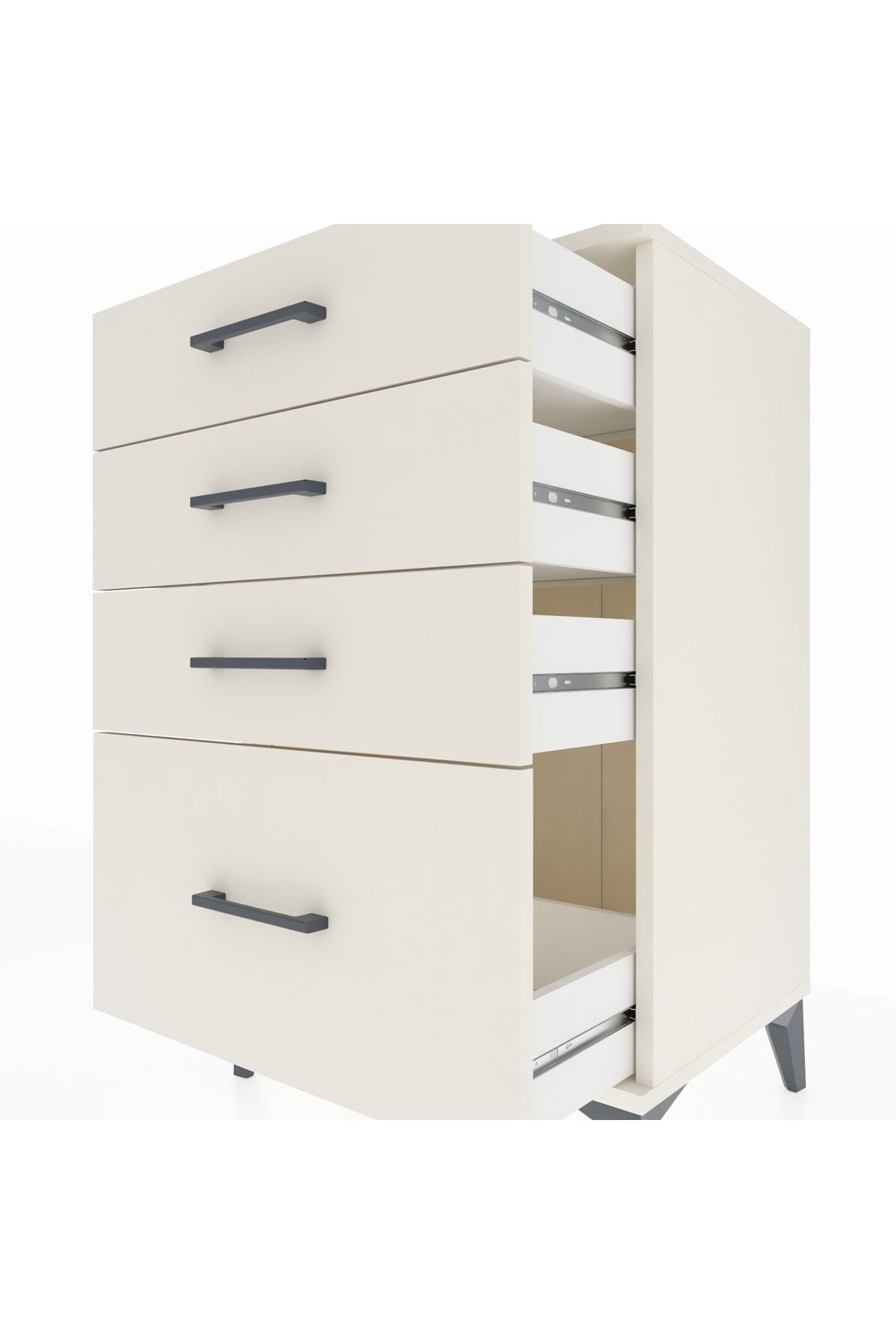 Hyperion Komodin 4 Çekmeceli 60x44x96 Aytaşı-Aytaşı