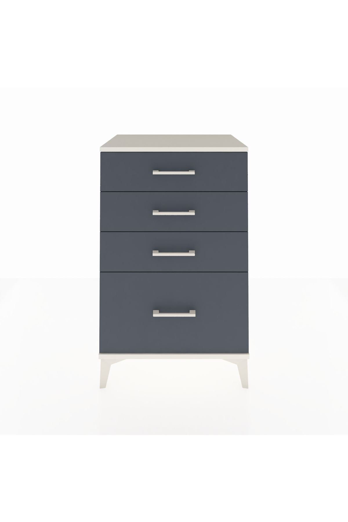 Hyperion Komodin 4 Çekmeceli 60x44x96 Aytaşı-Antrasit