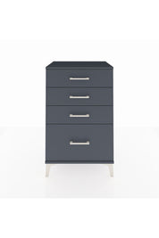 Hyperion Komodin 4 Çekmeceli 60x44x96 Antrasit-Antrasit