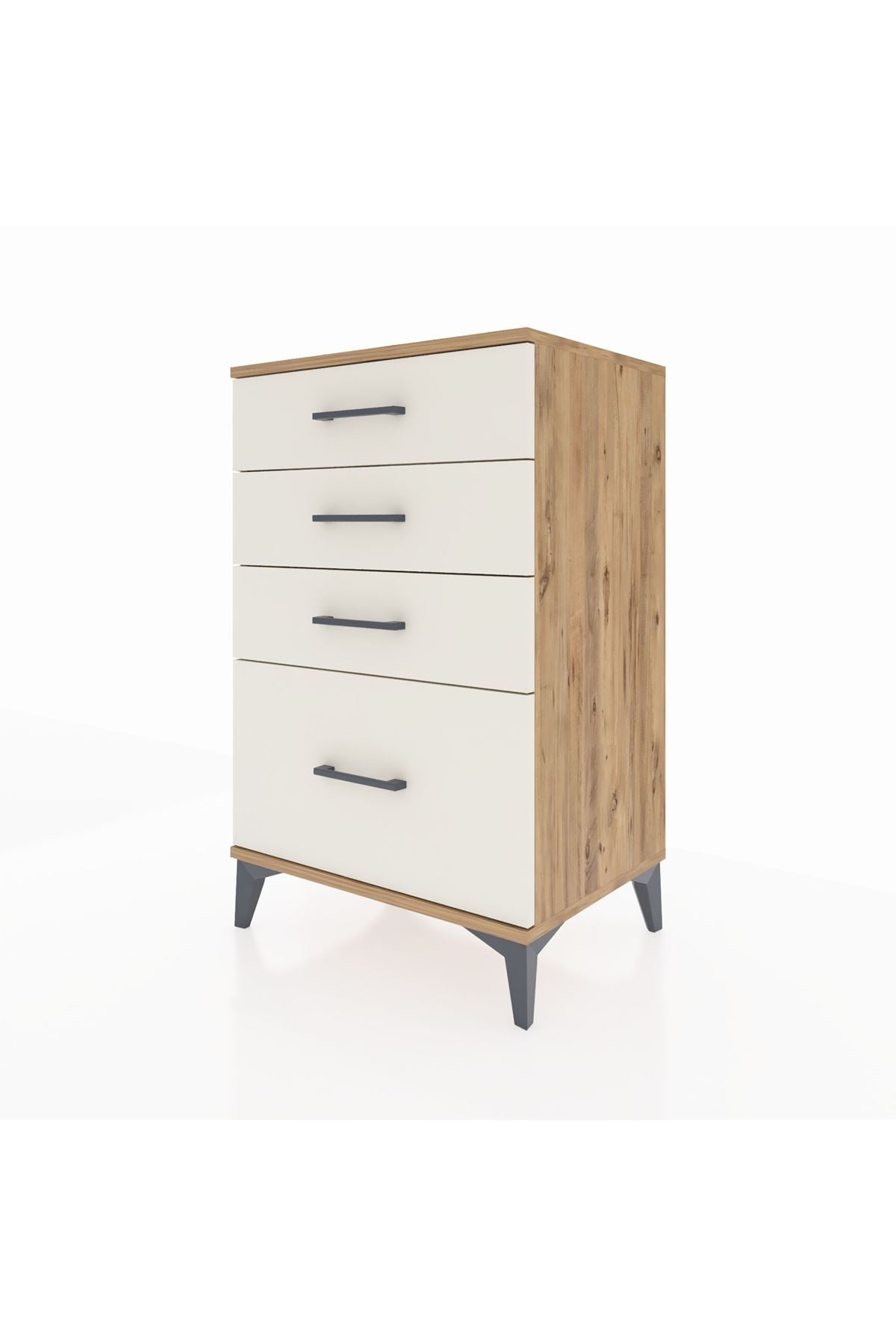 Hyperion Komodin 4 Çekmeceli 60x44x96 Çam-Aytaşı