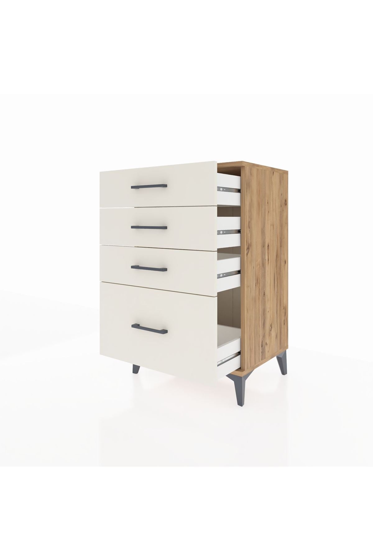 Hyperion Komodin 4 Çekmeceli 60x44x96 Çam-Aytaşı