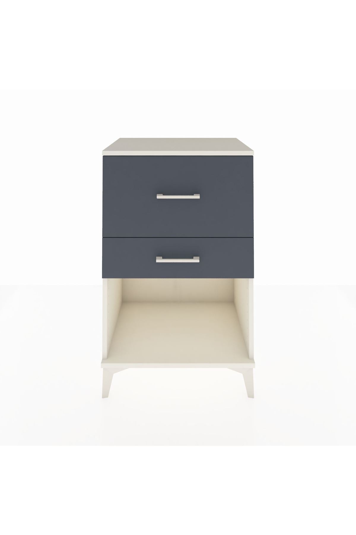 Hyperion Komodin 2 Çekmeceli 60x44x96 Aytaşı-Antrasit