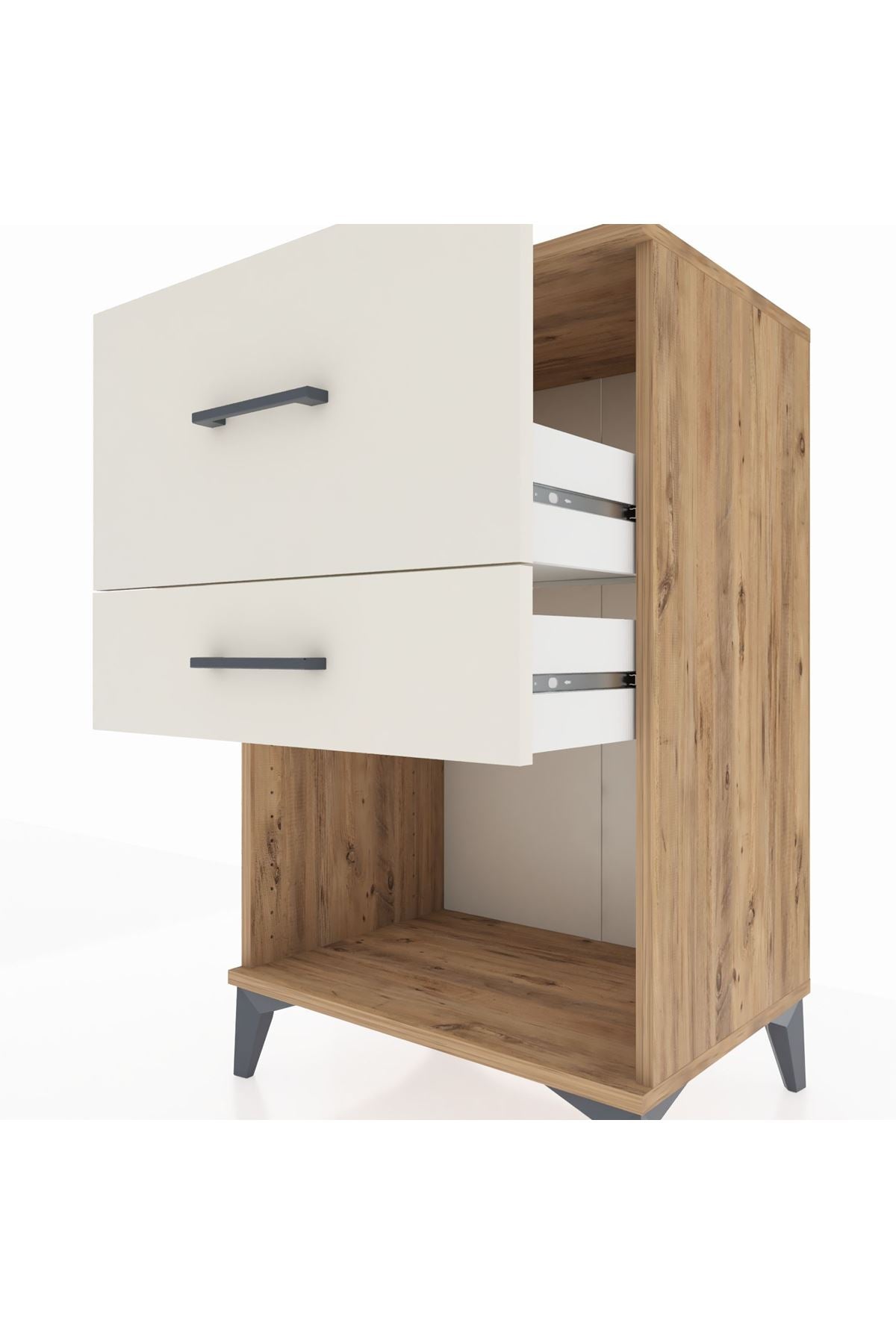 Hyperion Komodin 2 Çekmeceli 60x44x96 Çam-Aytaşı