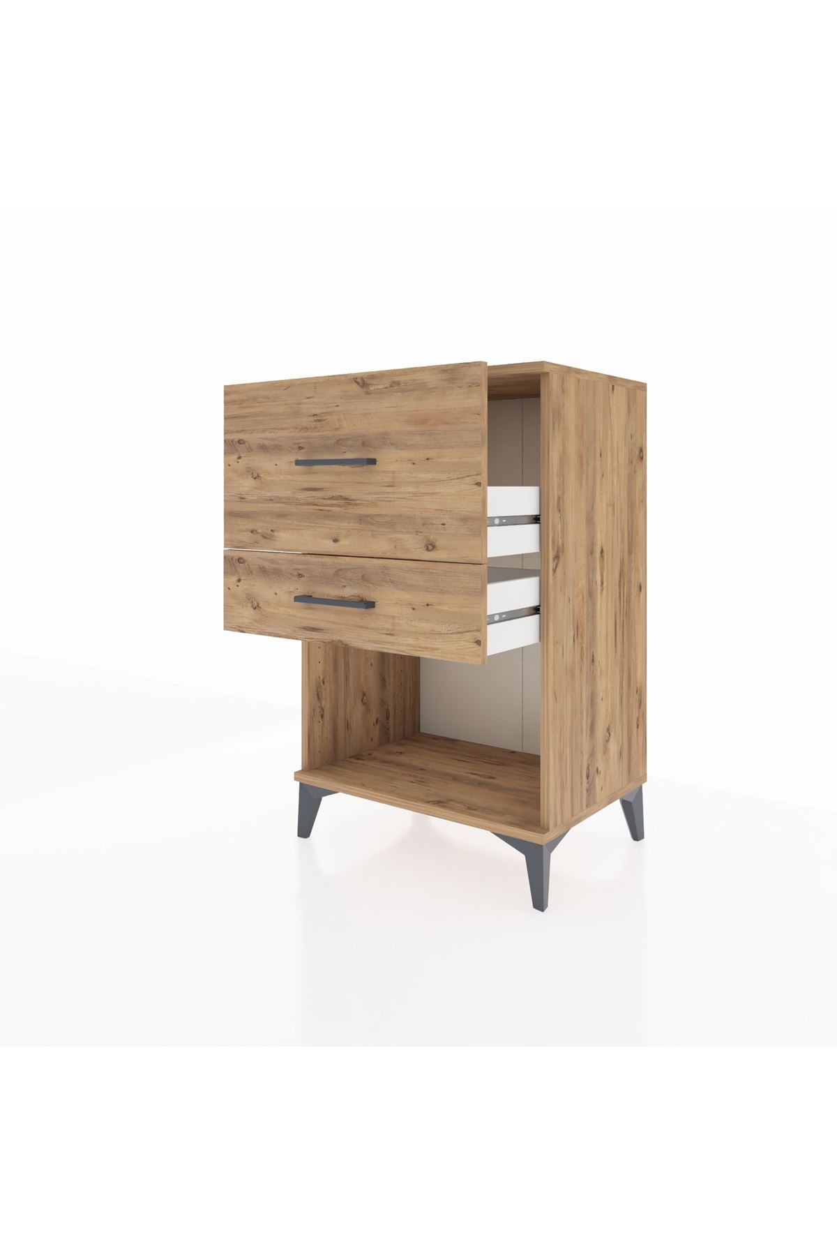 Hyperion Komodin 2 Çekmeceli 60x44x96 Çam-Çam