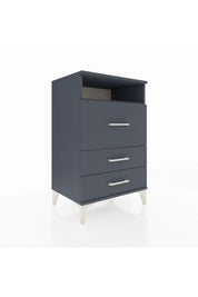 Hyperion Komodin Tek Raflı 3 Çekmeceli 60x44x96 Antrasit-Antrasit