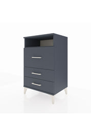 Hyperion Komodin Tek Raflı 3 Çekmeceli 60x44x96 Antrasit-Antrasit