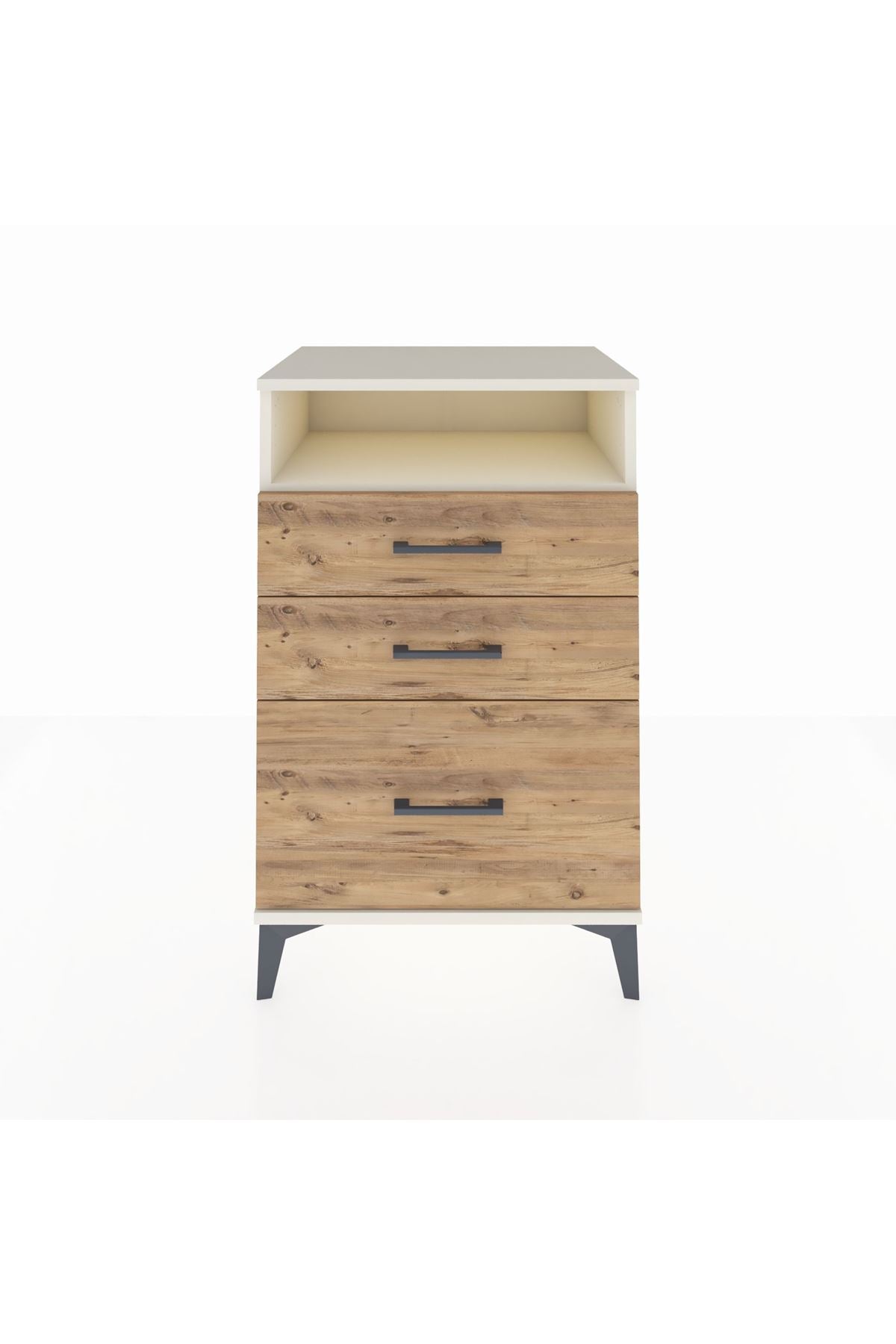 Hyperion Komodin Tek Raflı 3 Çekmeceli 60x44x96 Aytaşı-Çam