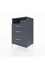 Hyperion Komodin Tek Raflı 3 Çekmeceli 60x44x96 Antrasit-Antrasit