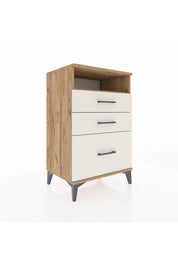 Hyperion Komodin Tek Raflı 3 Çekmeceli 60x44x96 Çam-Aytaşı