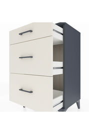 Hyperion Komodin 3 Çekmeceli 60x44x96 Antrasit-Aytaşı