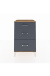 Hyperion Komodin 3 Çekmeceli 60x44x96 Çam-Antrasit