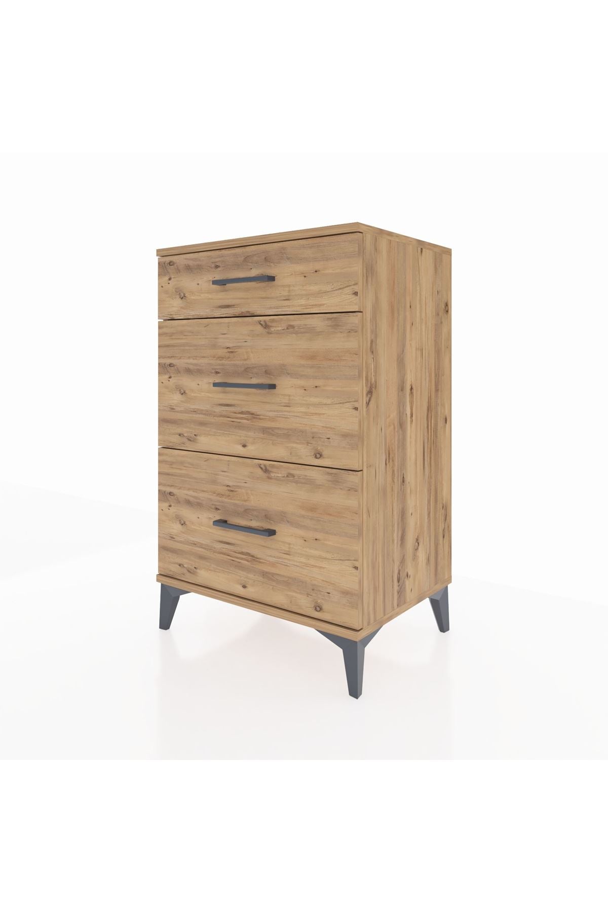 Hyperion Komodin 3 Çekmeceli 60x44x96 Çam-Çam