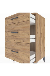 Hyperion Komodin 3 Çekmeceli 60x44x96 Çam-Çam