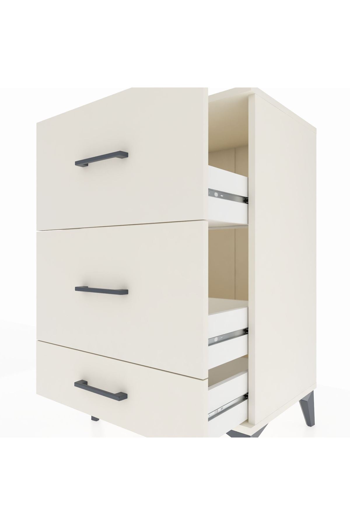 Hyperion Komodin 3 Çekmeceli 60x44x96 Aytaşı-Aytaşı
