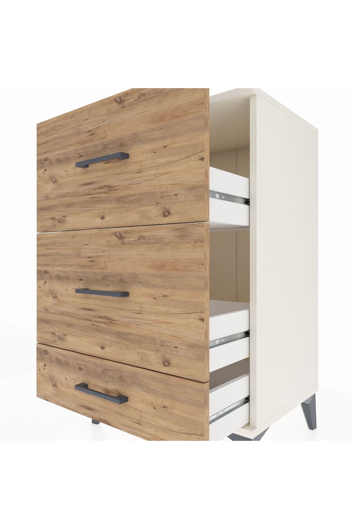 Hyperion Komodin 3 Çekmeceli 60x44x96 Aytaşı-Çam