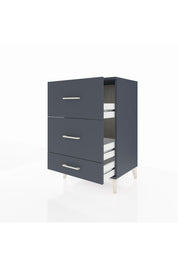 Hyperion Komodin 3 Çekmeceli 60x44x96 Antrasit-Antrasit