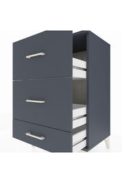 Hyperion Komodin 3 Çekmeceli 60x44x96 Antrasit-Antrasit