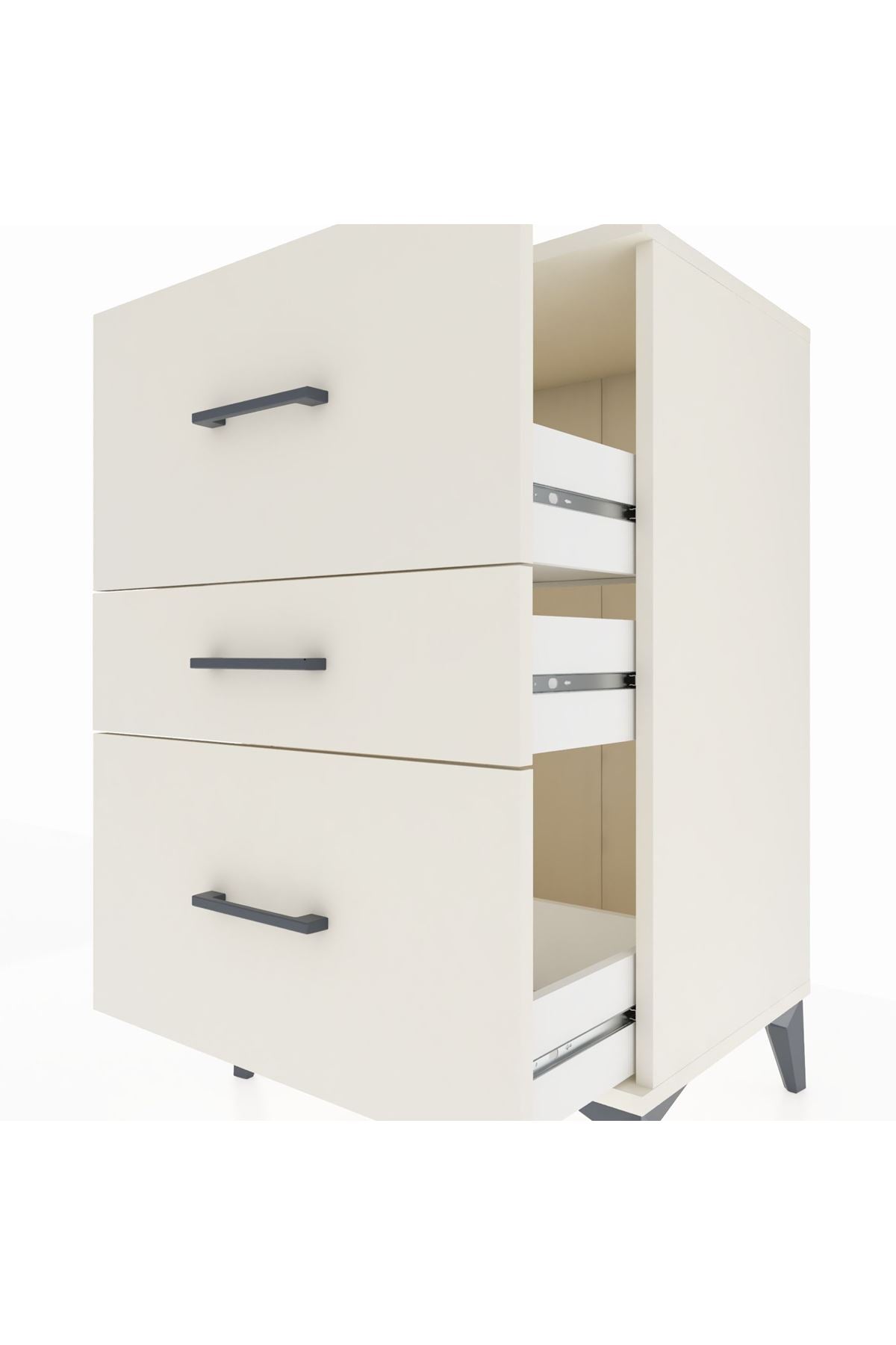 Hyperion Komodin 3 Çekmeceli 60x44x96 Aytaşı-Aytaşı