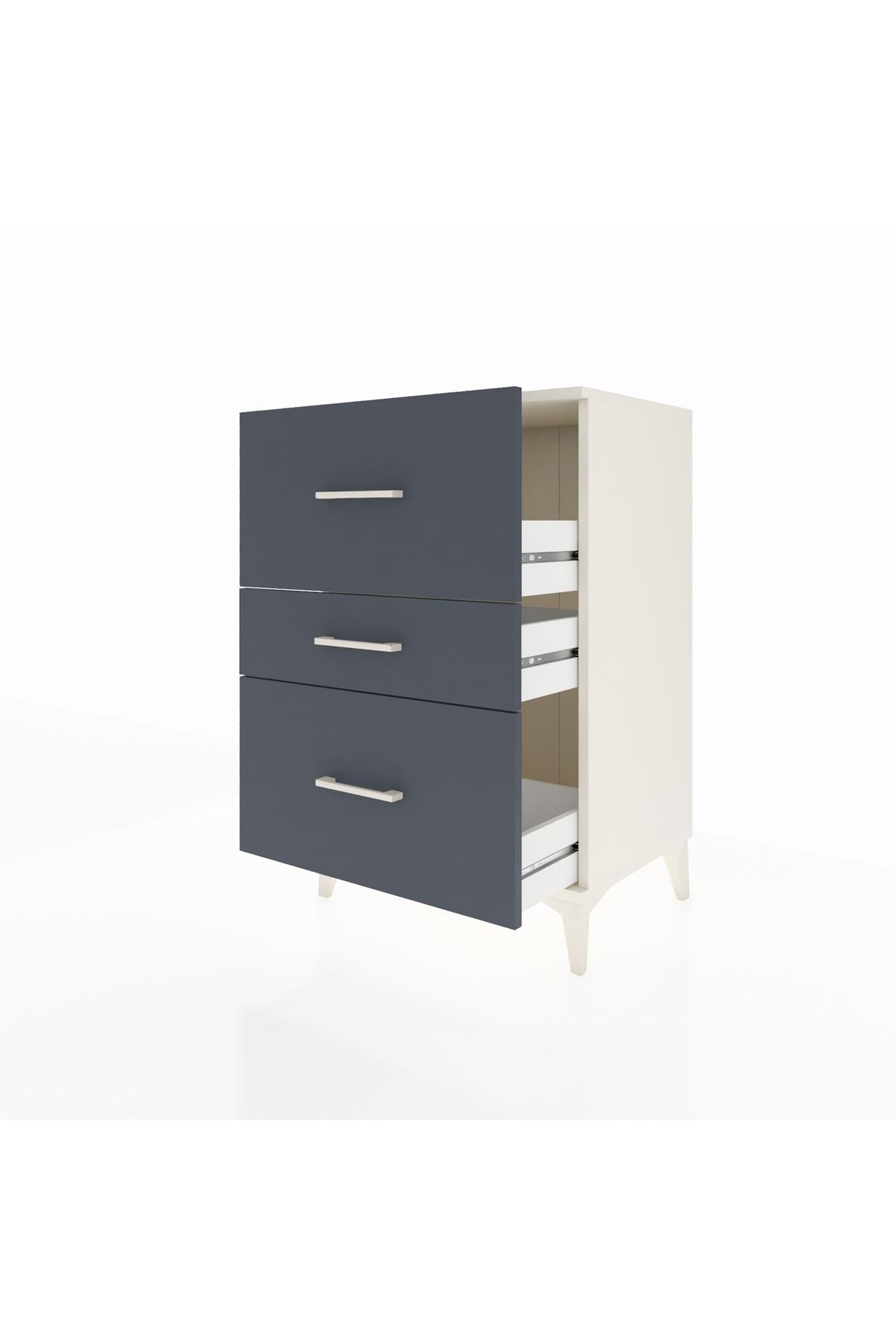 Hyperion Komodin 3 Çekmeceli 60x44x96 Aytaşı-Antrasit