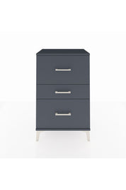 Hyperion Komodin 3 Çekmeceli 60x44x96 Antrasit-Antrasit