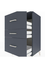 Hyperion Komodin 3 Çekmeceli 60x44x96 Antrasit-Antrasit