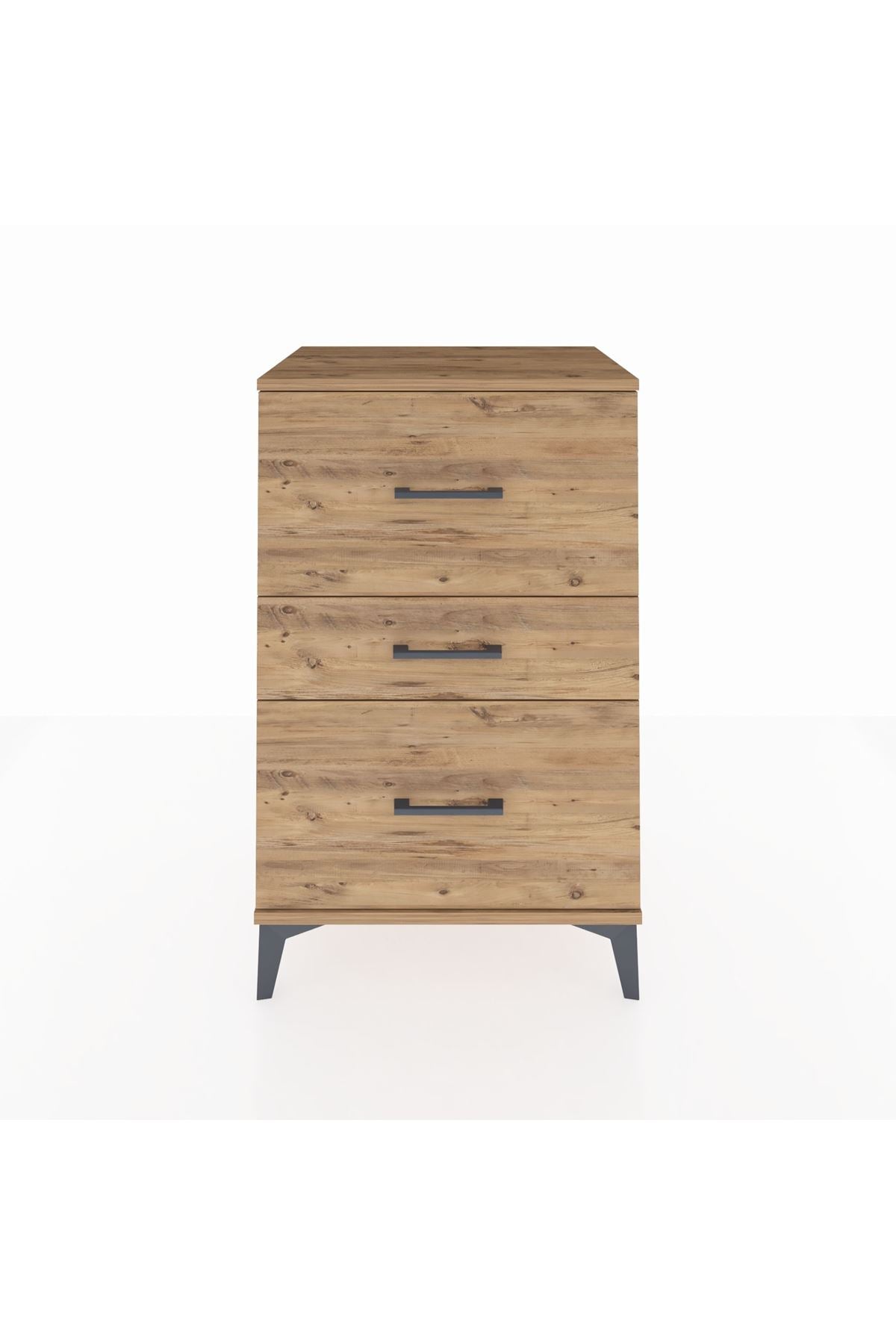 Hyperion Komodin 3 Çekmeceli 60x44x96 Çam-Çam