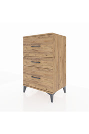 Hyperion Komodin 3 Çekmeceli 60x44x96 Çam-Çam