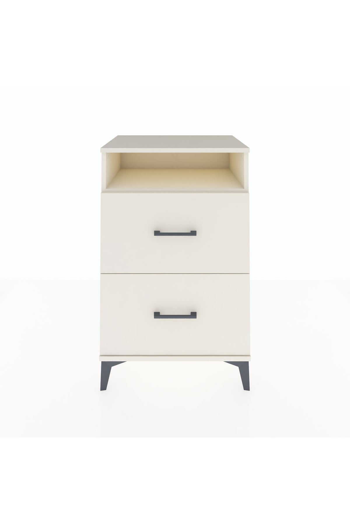 Hyperion Komodin Tek Raflı 2 Çekmeceli 60x44x96 Aytaşı-Aytaşı