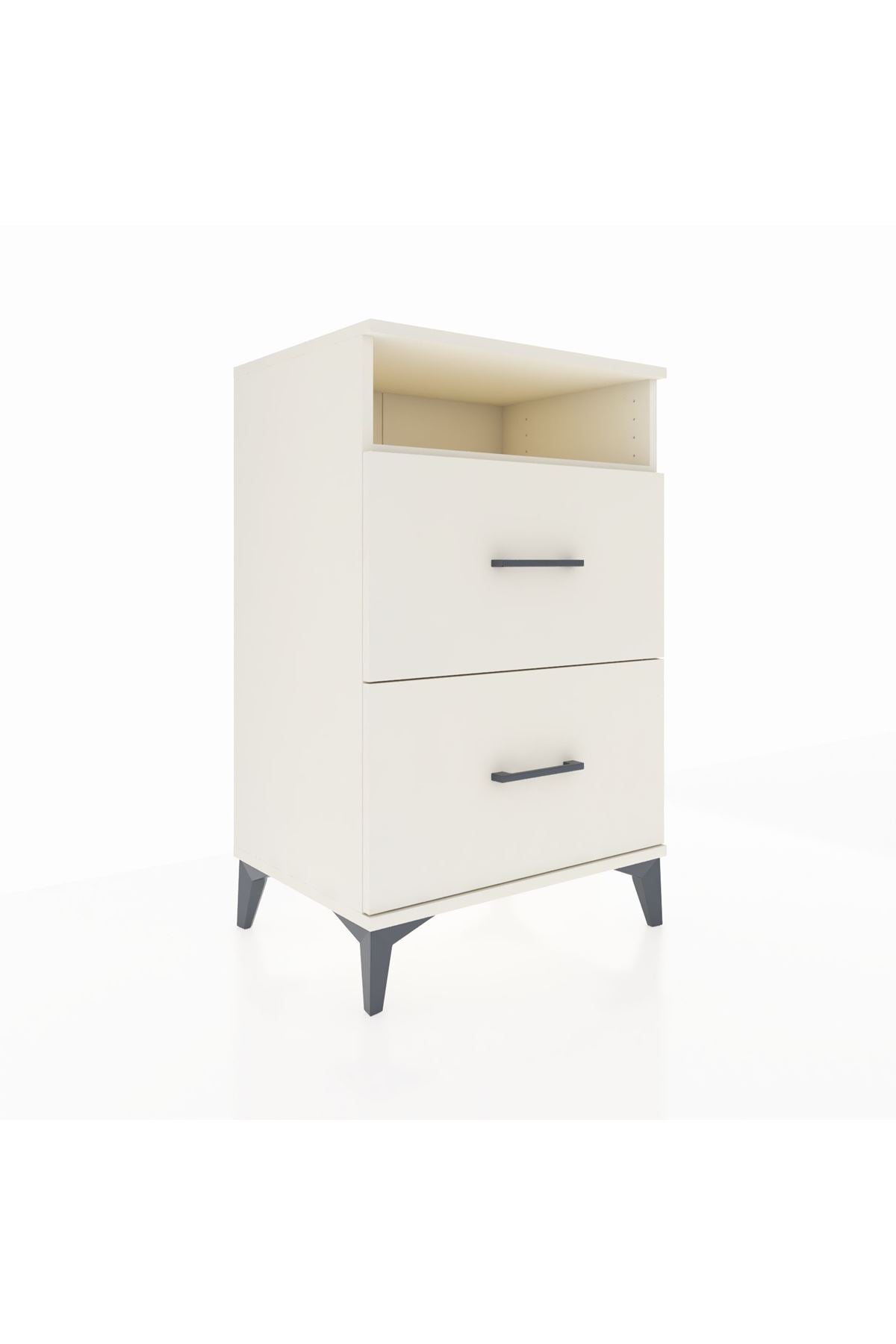 Hyperion Komodin Tek Raflı 2 Çekmeceli 60x44x96 Aytaşı-Aytaşı